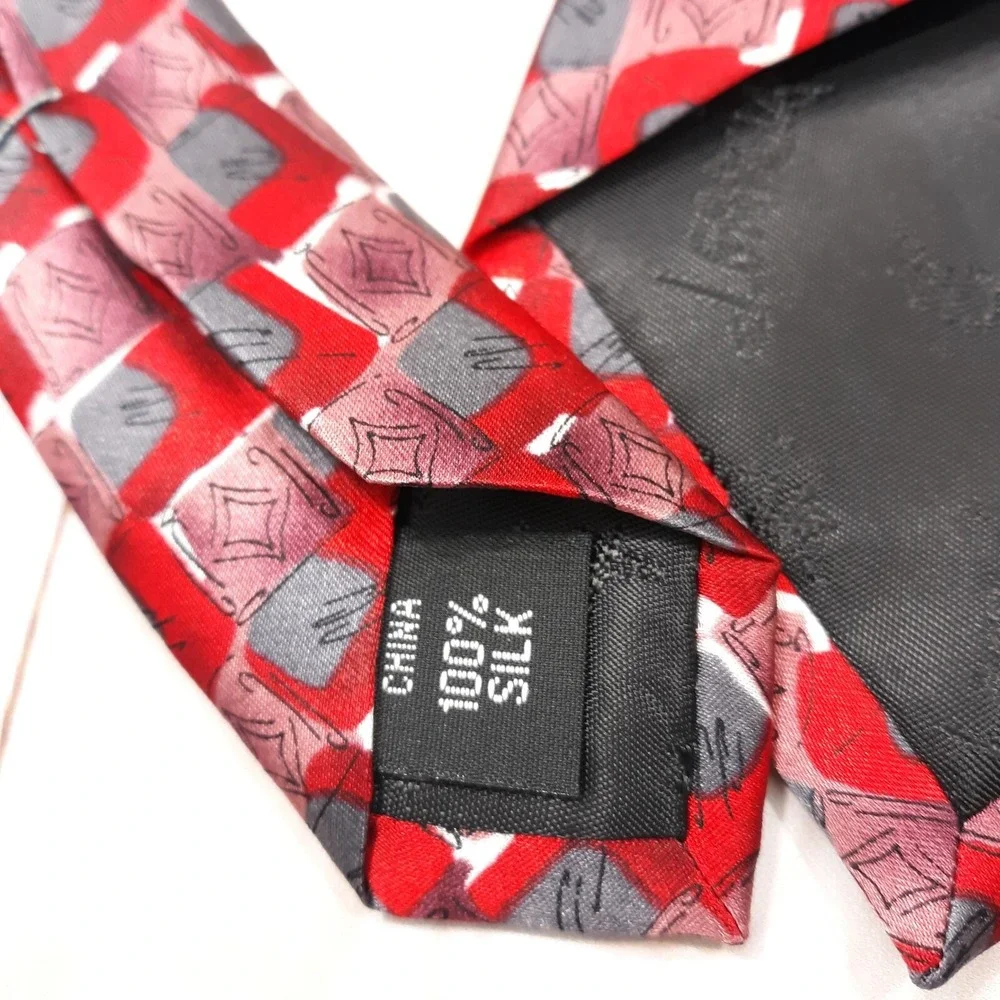 J.Garcia Carousel Necktie Mens Silk Abstract Collection 59 3-1/2 Wide
